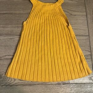 Anthropologie Rue and Willow Golden Ribbed Top